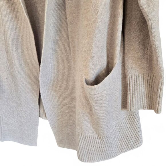 Banana Republic Womens Small Beige Open-Front Cardigan Sweater Wool Blend - Picture 3 of 7
